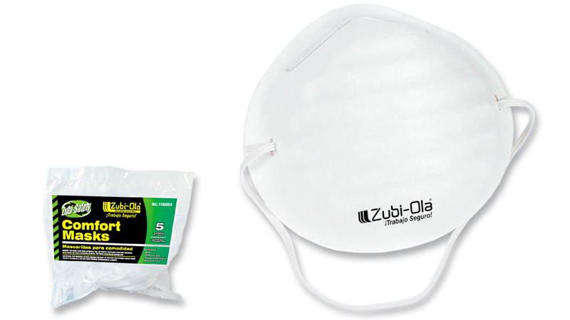 Mascarilla para polvo, termoformada, desechable • Bolsa x 5 unidades -  Zubi-Ola - Productos de Seguridad Industrial - Colombia