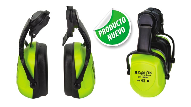Protector Auditivo Tipo Copa, para insertar en casco • NRR 25 dB - Zubi-Ola  - Productos de Seguridad Industrial - Colombia